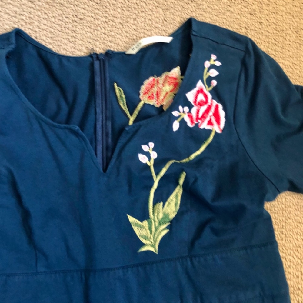 Eshakti Embroidered Blue Dress